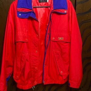 Red CB sports jacket